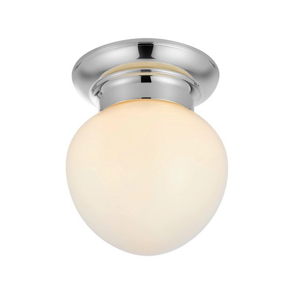 Valge/hõbedane laevalgusti klaasist varjuga Ronda - Markslöjd