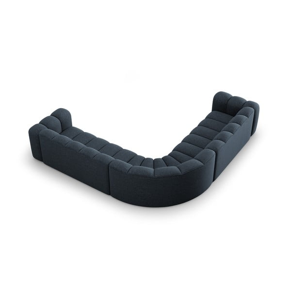 Sinine šenillist mooduldiivan Lupine - Micadoni-image-3