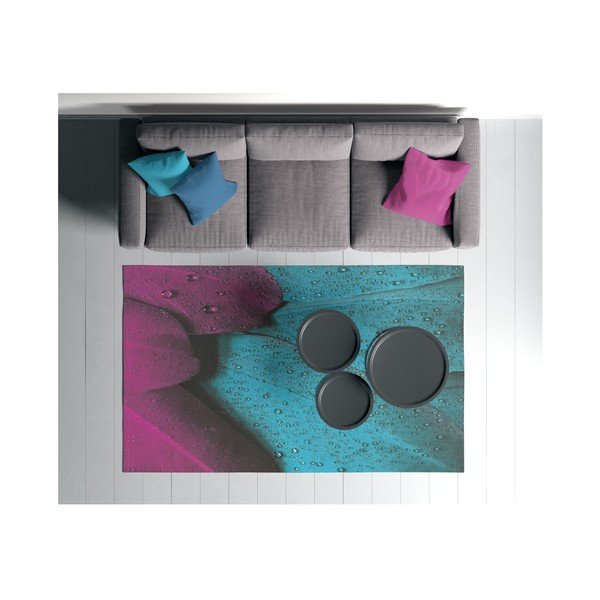 Tyrkysovo-fialový koberec Oyo home Suzzo Malamento, 100 x 150 cm