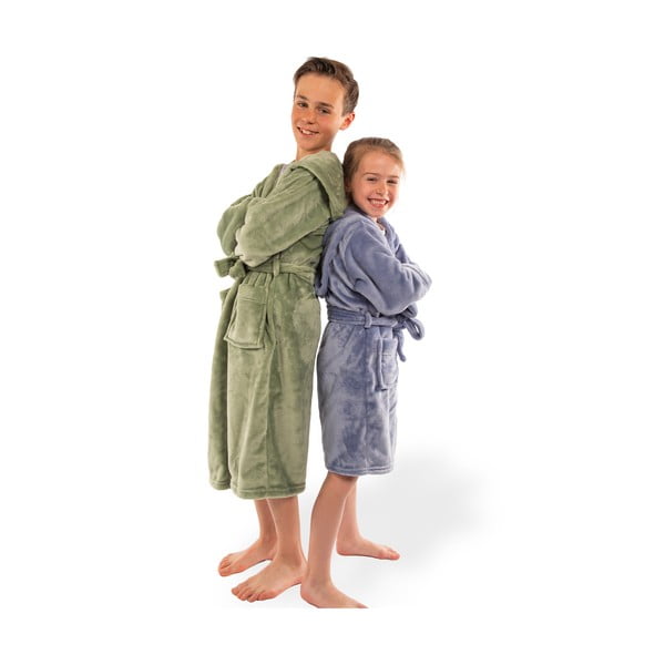 Sinine mikrofliisist beebi hommikumantel Delux - Tiseco Home Studio-image-4