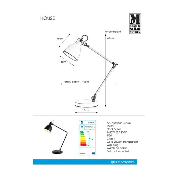Must laualamp laud must House - Markslöjd-image-2