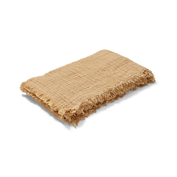 Beež voodipesu kaheinimesevoodile 240x260 cm Reloved - JUNA-image-4