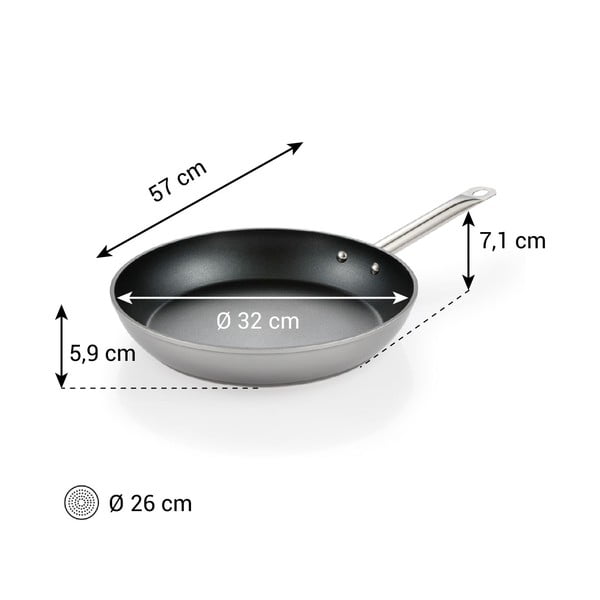 Mittekleepuv alumiiniumist pann ø 32 cm GrandChef+ - Tescoma-image-1