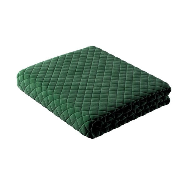 Roheline tikitud voodiplaat kaheinimesevoodile 170x210 cm Posh Velvet - Yellow Tipi