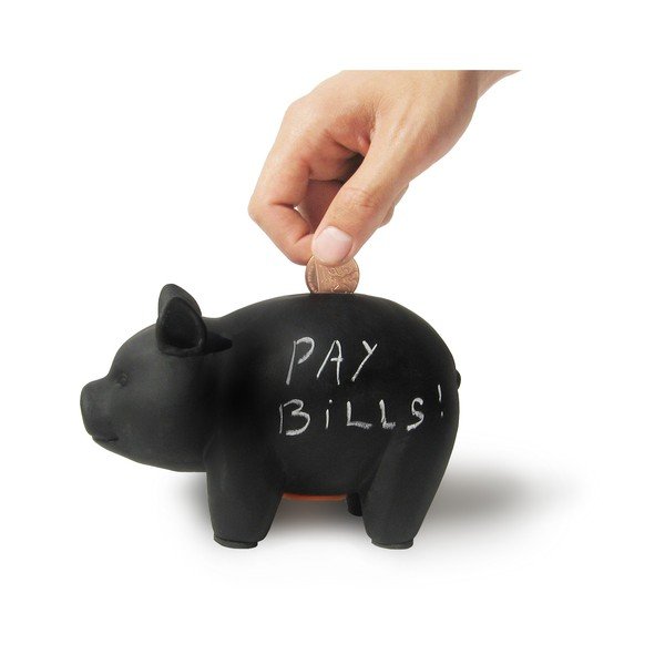 Kasička s tabulovým povrchem Luckies of London Pig Chalk Board