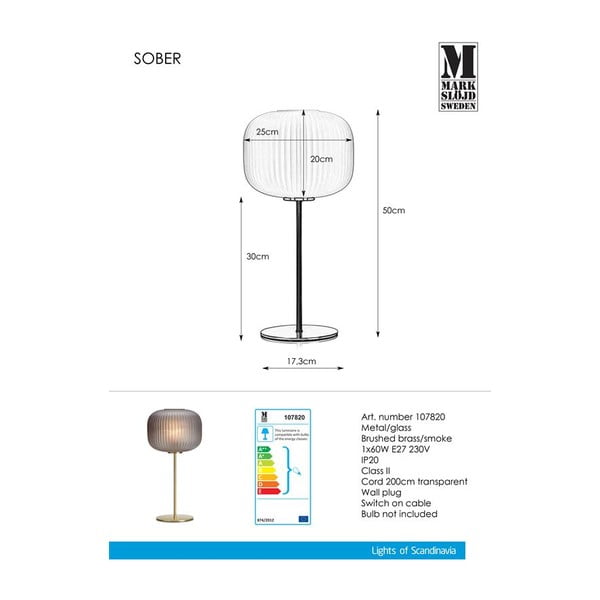 Laualamp Smoke Sober - Markslöjd-image-3