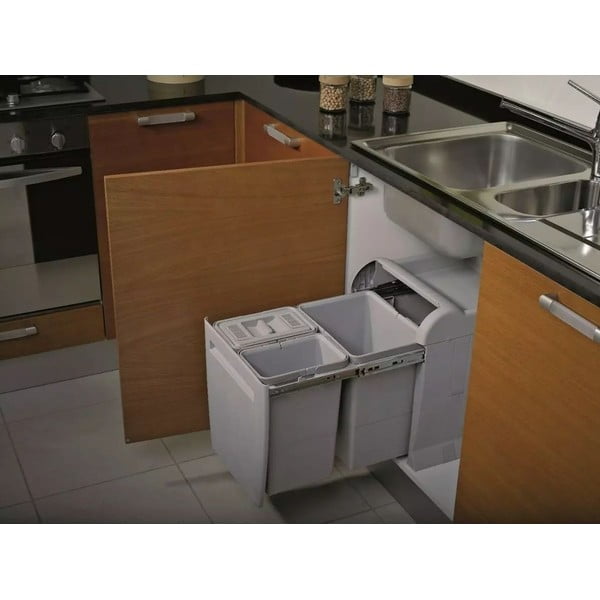 Plastikust prügikast sorteeritud jäätmete jaoks / sisseehitatud 20 l City - Elletipi-image-1