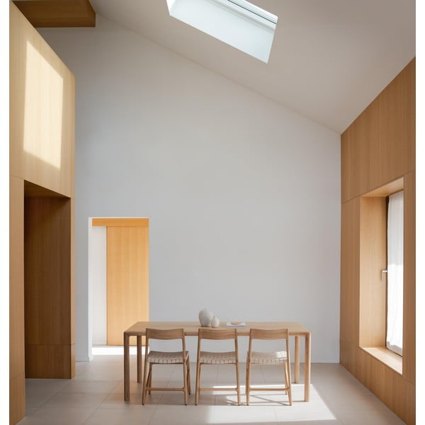 Tammepuidust söögilaud 90x200 cm Derven – Gazzda-image-2