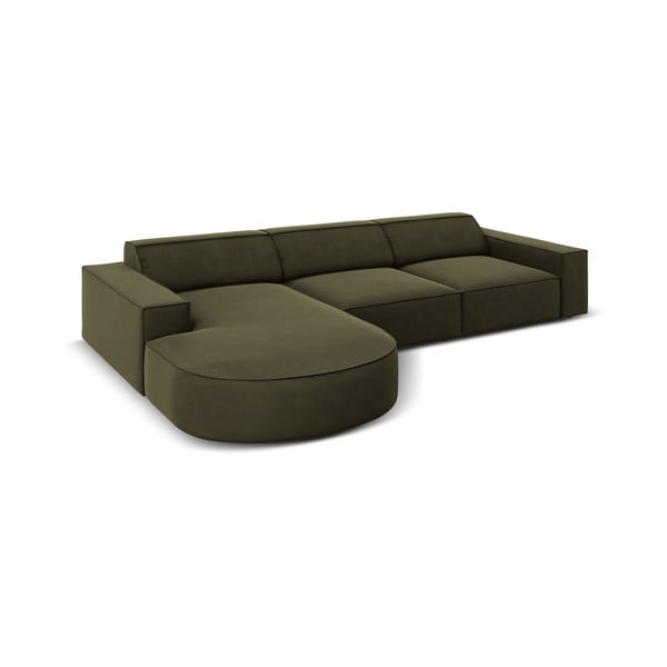 Roheline sametne nurgadiivan (vasakpoolne nurk) Jodie - Micadoni Home-image-4