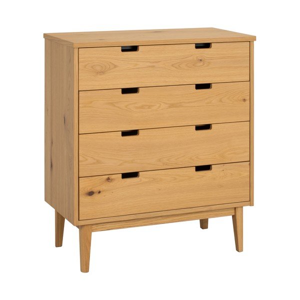 Naturaalsest tammepuidust kummut 75x85x38 cm Garrison - Rowico