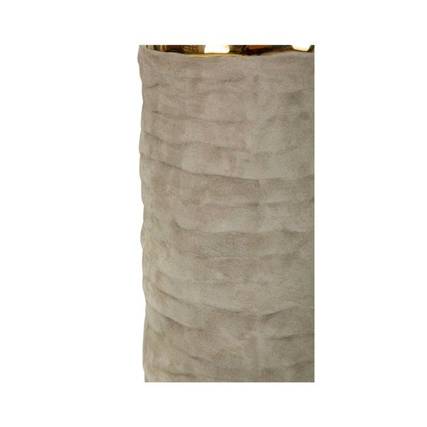 Helehall/kreemikas keraamiline laualamp kangast varjuga (kõrgus 73 cm) Lima - Mauro Ferretti-image-3