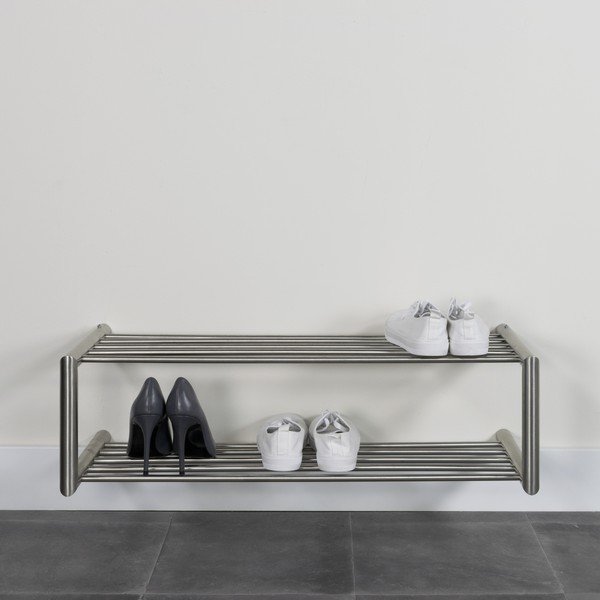 Hõbedane metallist jalatsiriiul Soenz - Spinder Design-image-3