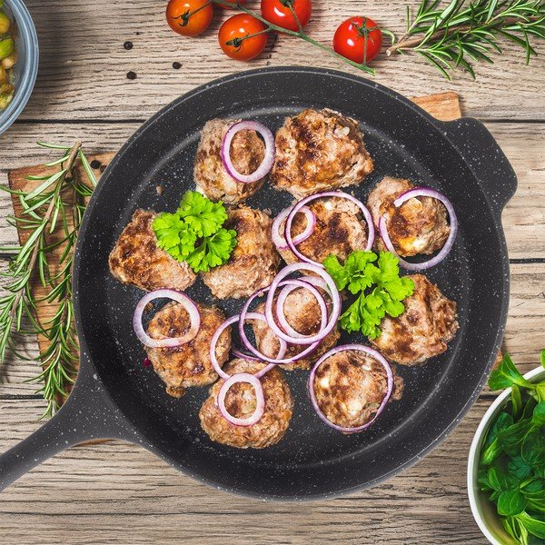 Mittenakkuva pinnaga praepann ø 28 cm Grande - Orion-image-1