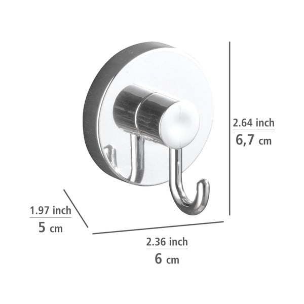 Isekandev vannitoatarvikute komplekt, läikiv hõbedane Bari - Wenko-image-4