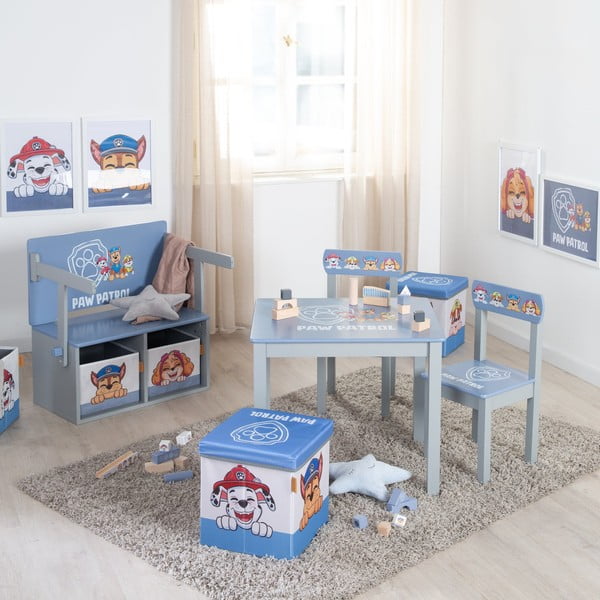 Riidest laste mänguasjade organisaatorid 2tk komplektis 27x27x27 cm Paw Patrol - Roba-image-2