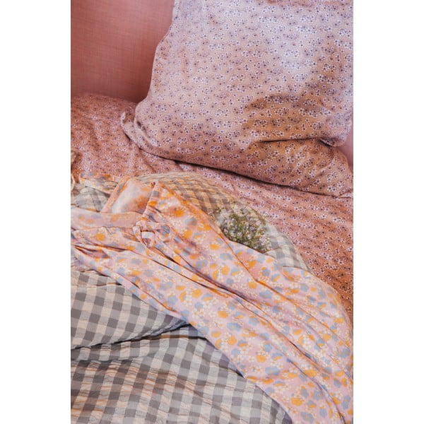 Halli-beež pikendatud krepp voodipesu kaheinimesevoodile 200x220 cm Bæk&Bølge - JUNA-image-3