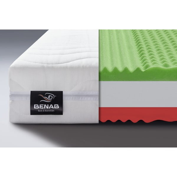 Kõva/keskmine kahepoolne poroloonmadrats 140x200 cm Pure Support - BENAB-image-1