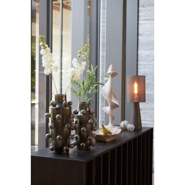 Pruun laualamp tekstiilist varjuga (kõrgus 58 cm) Micky - Light & Living-image-2