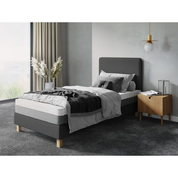 Tumehall polsterdatud üheinimesevoodi voodipõhjaga 90x200 cm Lotus – Cosmopolitan Design-image-4