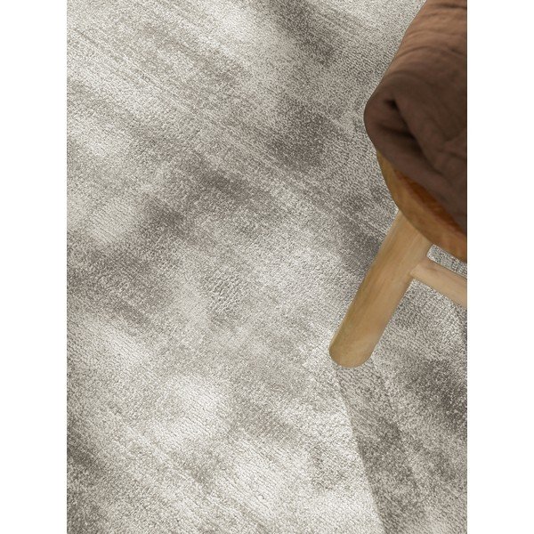 Hall käsitsi kootud ümmargune viskoosvaip ø 150 cm Noemi - Vikosa-image-3