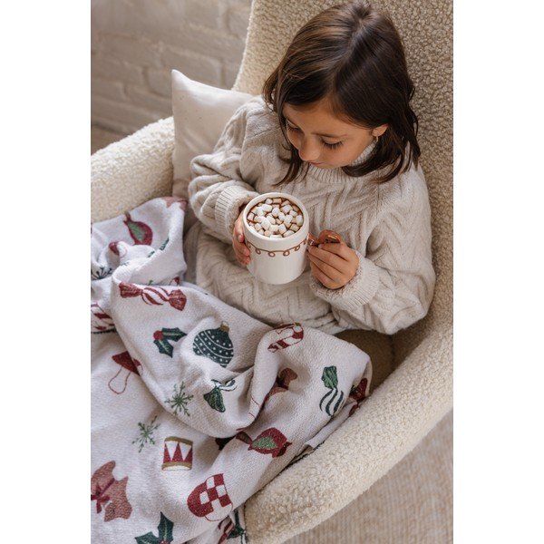 Valge jõulumotiiviga pleed 130x160 cm Yule - Bloomingville-image-3