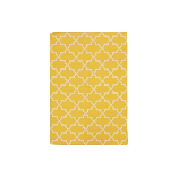 Ručně tkaný koberec Kilim Design One Yellow, 160x230 cm