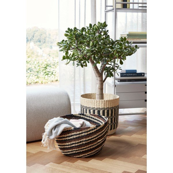 Kahe pruun-musta Natur korvi komplekt - Hübsch-image-1