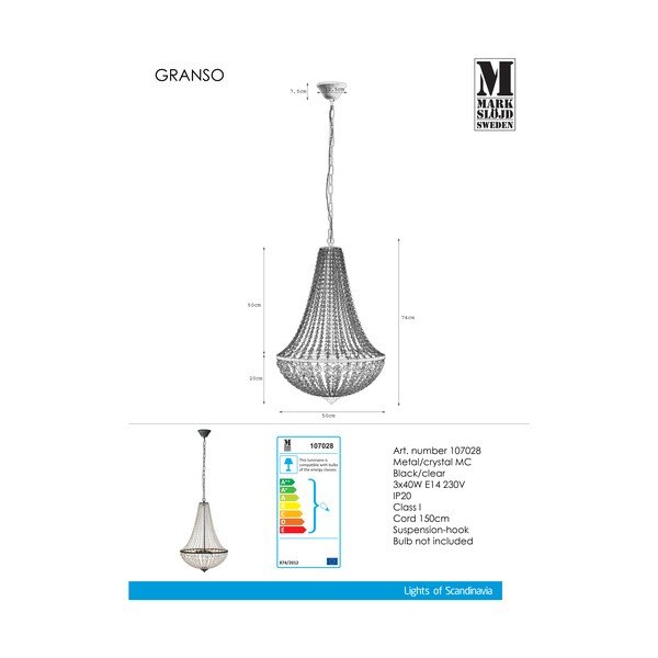 Riippvalgusti ø 50 cm Gränsö – Markslöjd-image-2
