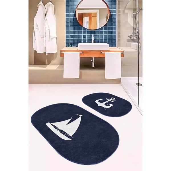 Sinised vannitoamatid 2tk komplektis 60x100 cm – Mila Home-image-1