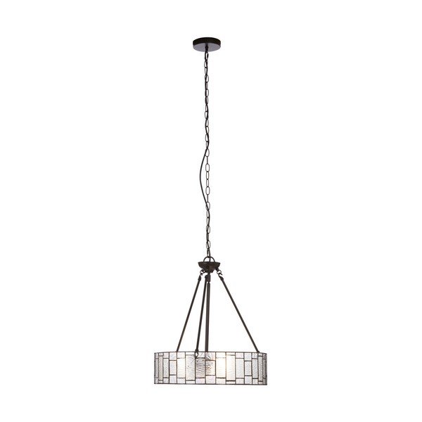 Metallist ripplamp klaasist varjuga, ø 46 cm Waldorf - Premier Housewares-image-4