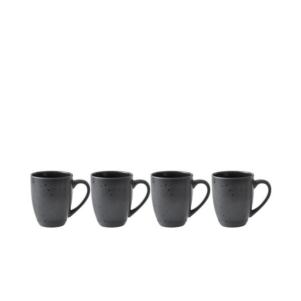 Komplekt 4 musta kivitehnikakruusi, 300 ml Galaxy - Bitz-image-1
