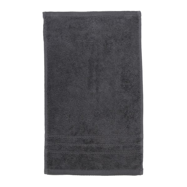 Tmavě šedý ručník Artex Omega, 100 x 150 cm