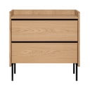 Puiduvärvi tammedekooriga kõrge kummut 80x82 cm Wrap – Bonami Selection