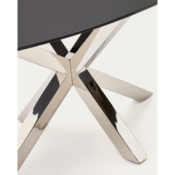 Söögilaud klaasist pealispinnaga 100x200 cm Argo - Kave Home-image-1