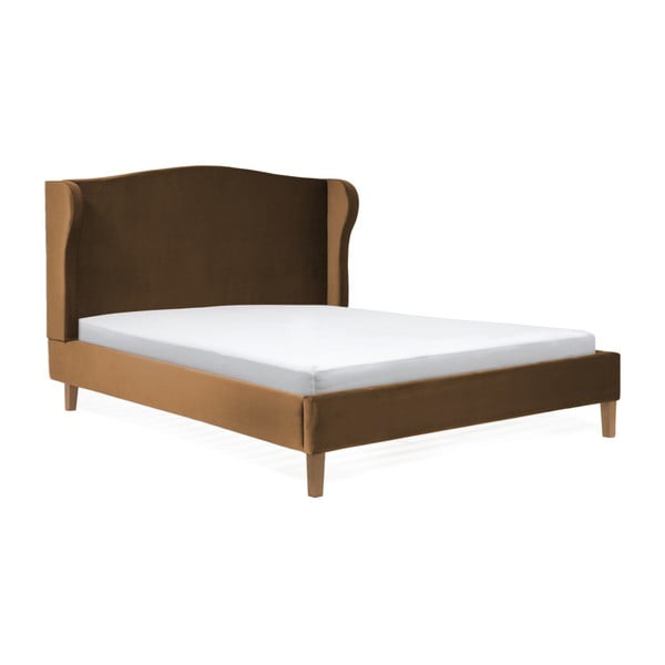 Hnědá postel z bukového dřeva Vivonita Windsor, 140 x 200 cm