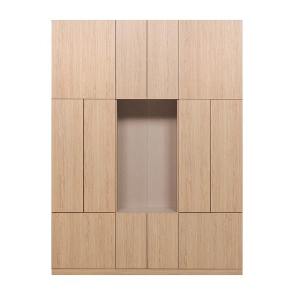 Naturaalses värvitoonis moodulriidekapp 162x215 cm Build - WOOOD