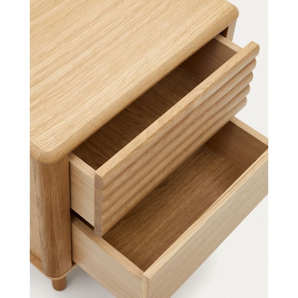 Öökapp pähklipuu dekooriga Lenon - Kave Home-image-3