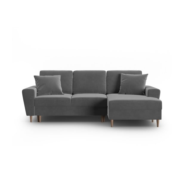 Helehall sametist panipaigaga nurgadiivanvoodi (parem nurk) Kyoto - Cosmopolitan Design