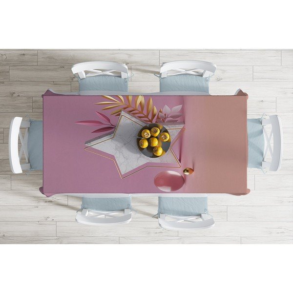 Lauakate puuvillase seguga roosa , 140 x 180 cm Star - Minimalist Cushion Covers-image-1