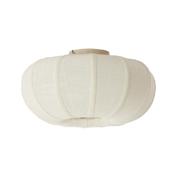 Kreemikas laelamp tekstiilvarjuga ø 40 cm Zosia - Light & Living