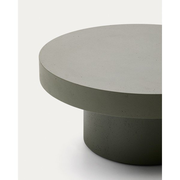 Betoonist ümmargune aiakohvilaud ø 66 cm Aiguablava - Kave Home-image-3