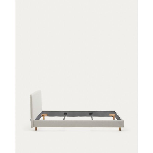 Hall polsterdatud kaheinimesevoodi ilma voodipõhjata 160x200 cm Valma - Kave Home-image-4