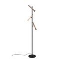 Must LED põrandavalgusti metallist varjuga (kõrgus 150 cm) Fiato - Trio
