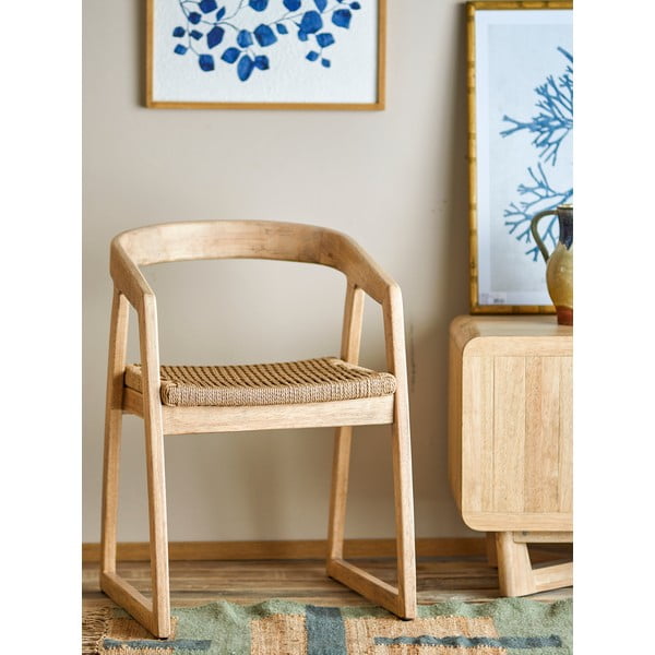 Kummipuidust söögitool Serrone - Bloomingville-image-1