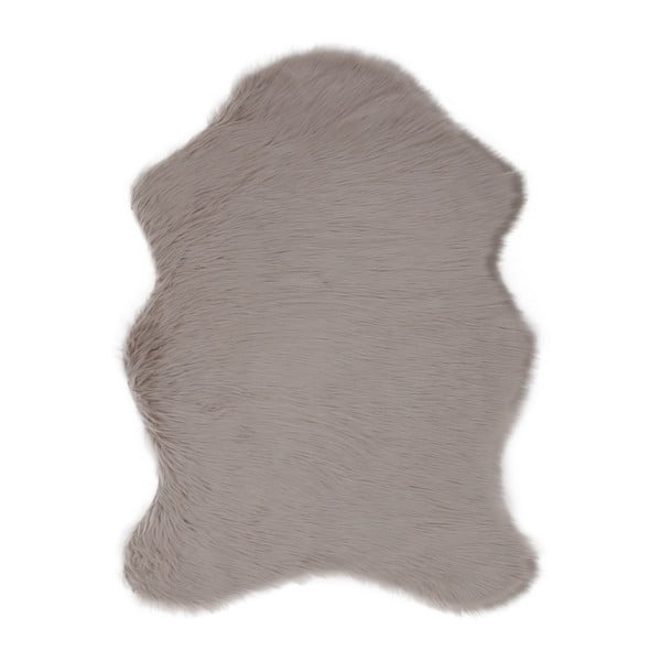 Šedý koberec z umělé kožešiny Pelus Grey, 75 x 100 cm