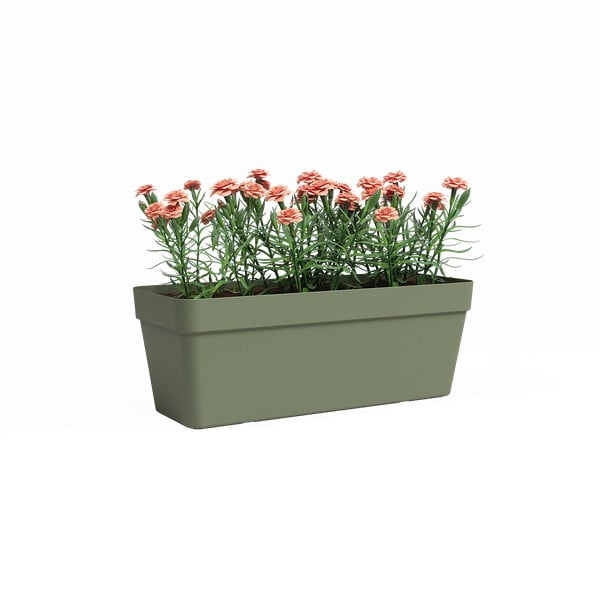 Taaskasutatud plastikust isekastev taimekast 50 cm Capri - Artevasi-image-1