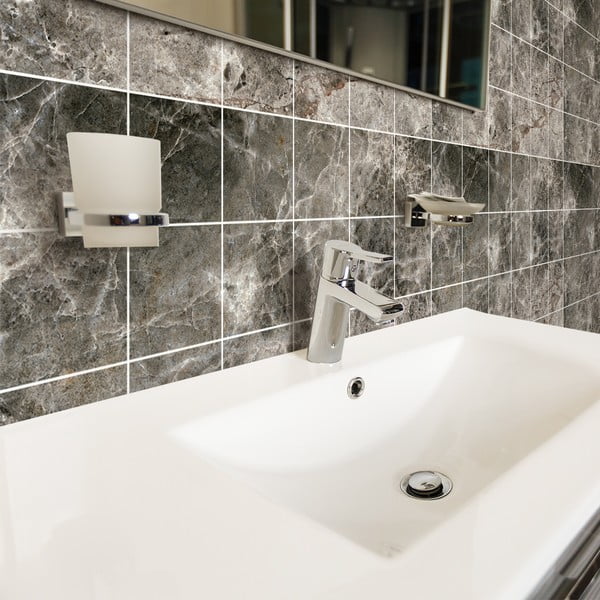 Kleebiste komplekt plaatidele 24 tk 15x15 cm Marble Tiles Venezia - Ambiance-image-3