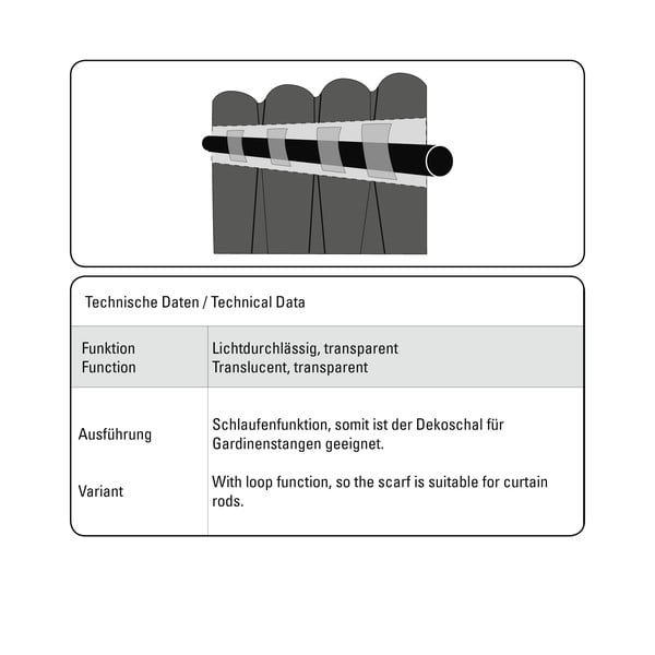 Hall kardin 245x140 cm Natur - Gardinia-image-3