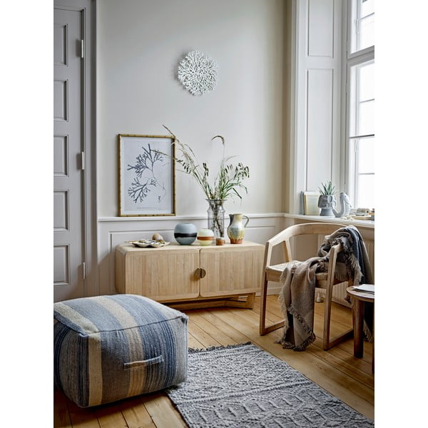 Kummipuidust naturaalset värvi 120x55x45 cm kapp 120x55x45 cm Serrone - Bloomingville-image-1