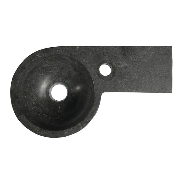 Must nurgas kivi väike vannitoa valamu  40x23 cm Blok – Sapho-image-2